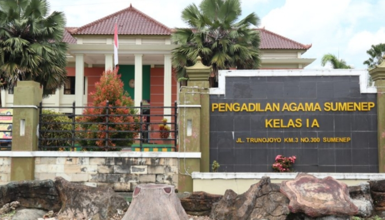 Potret Kantor Pengadilan Agama Sumenep yang berlokasi di Jalan Trunojoyo, Gedungan