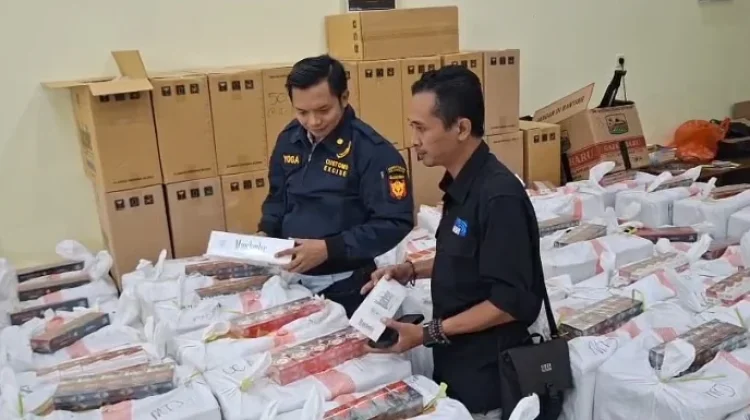 Hingga Juni 2026, Bea Cukai Jatim Sita 222 Juta Batang Rokok Ilegal