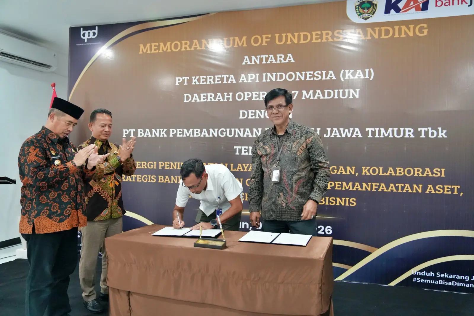 KAI Daop 7 Kolaborasi dengan Bank Jatim, Dukung Peningkatan Layanan Bisnis