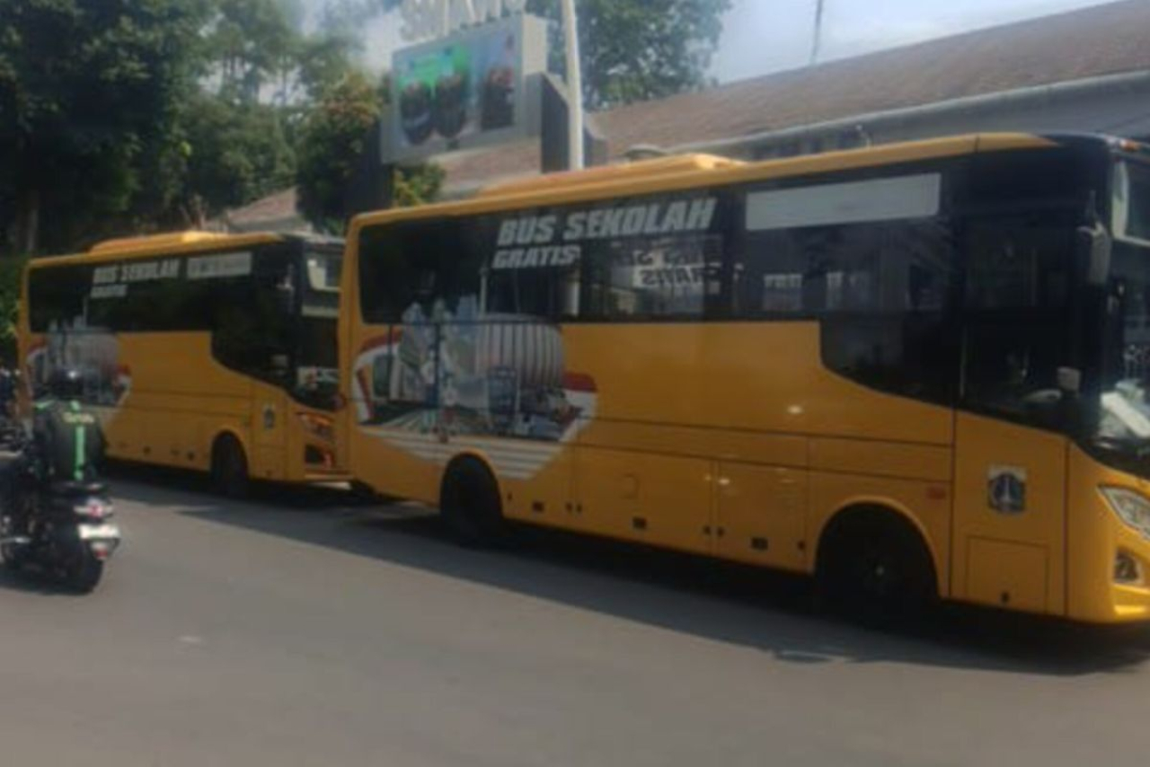 Bus sekolah di Kabupaten Tulungagung
