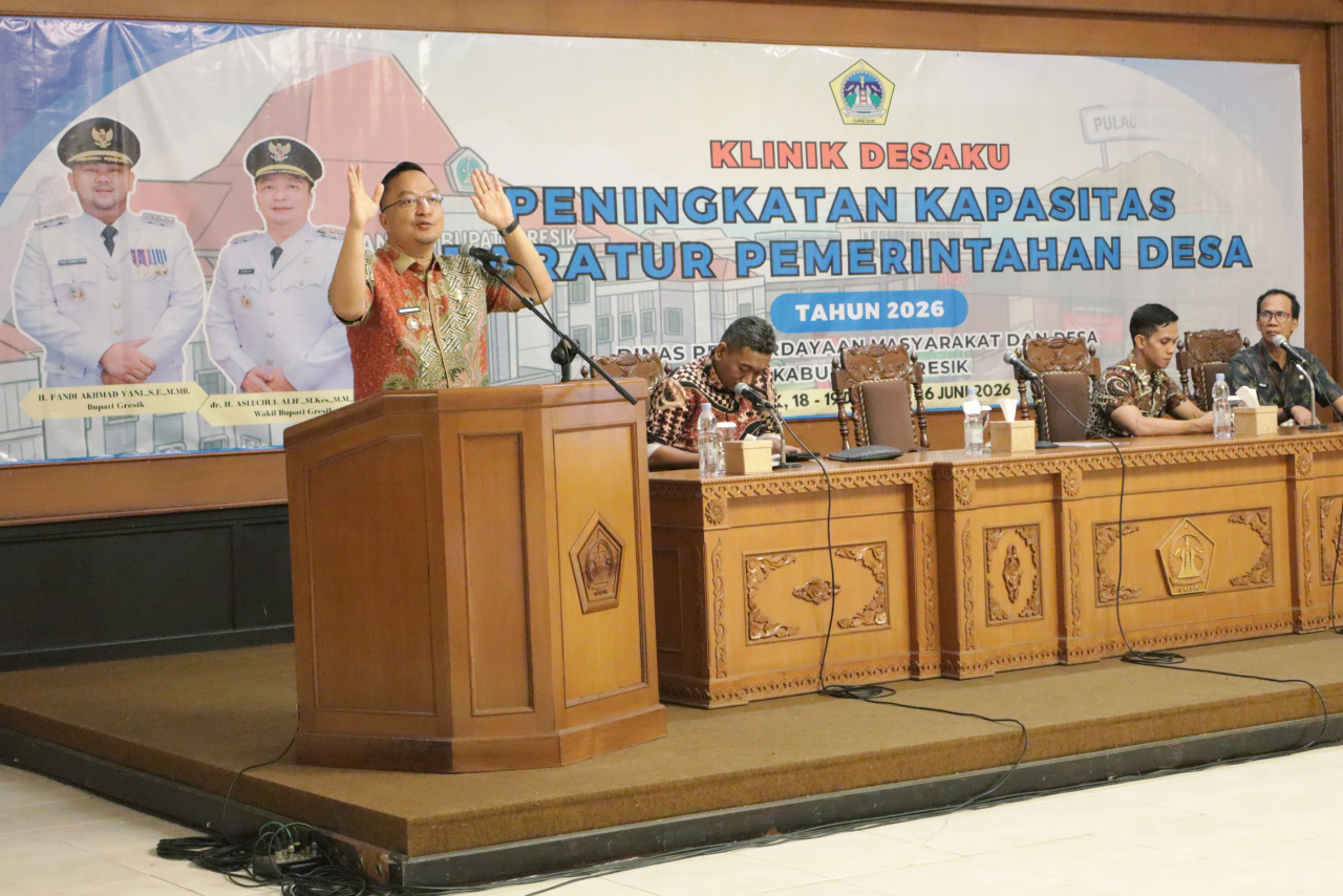 Wakil Bupati Gresik Asluchul Alif saat membuka acara
