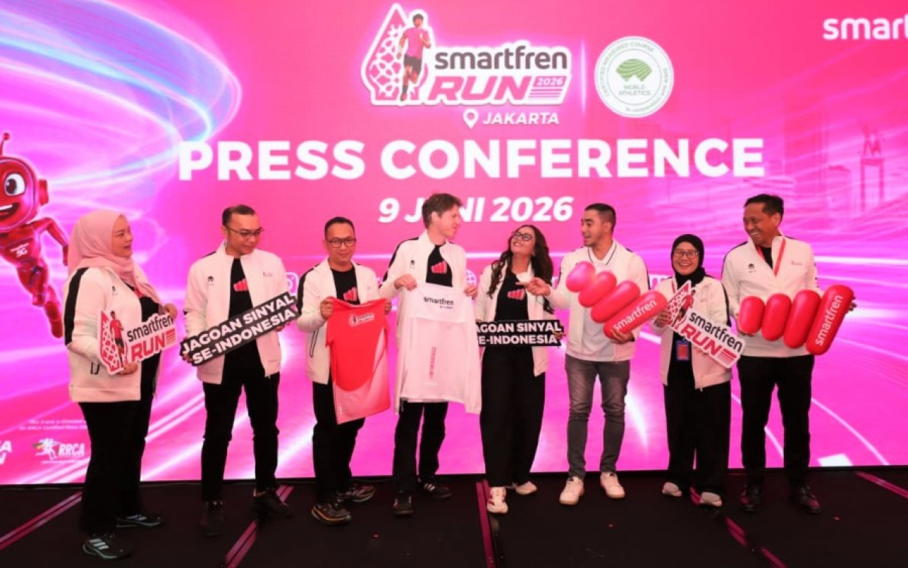 Kegiatan brand relaunch PT XLSMART Telecom Sejahtera Tbk (XLSMART) produk Smartfren bertajuk Jagoan Sinyal Se-Indonesia
