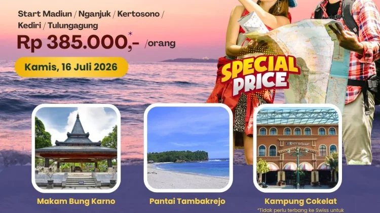 KAI Daop 7 Madiun Buka Open Trip Wisata Tematik Rail Tour ke Blitar