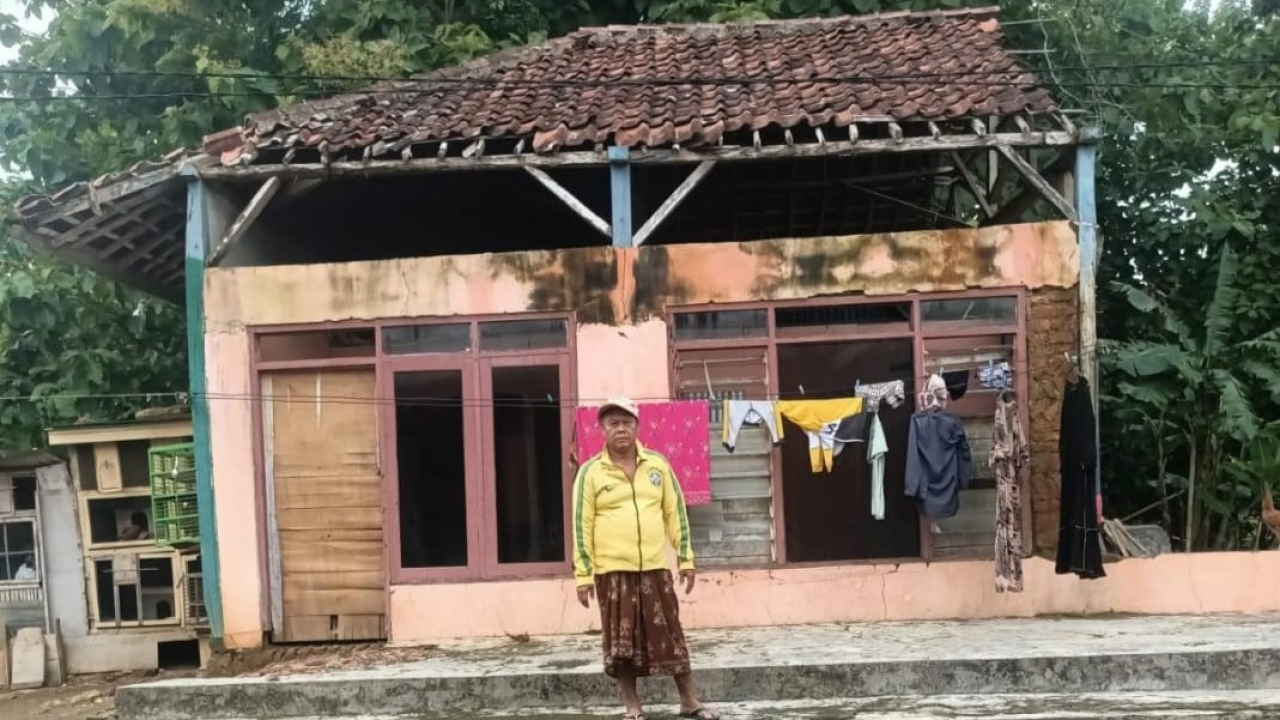 Salahsatu rumah tidak layak huni di Sampang yang akan menerima bantuan pemerintah