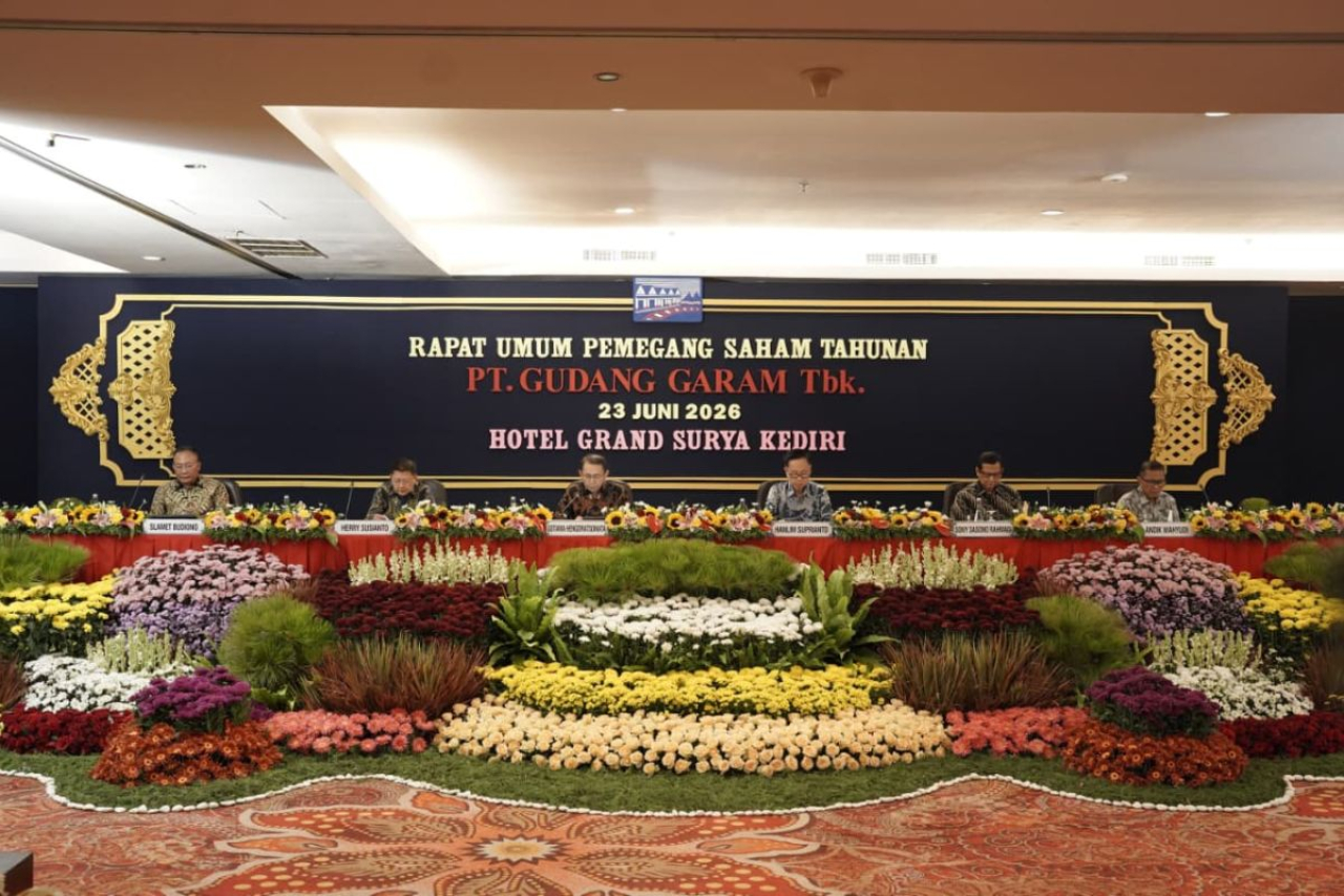 PT Gudang Garam Tbk mengadakan rapat umum pemegang saham tahunan pada 23 Juni 2026