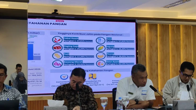 Semester I-2026, Realisasi APBN Ketahanan Pangan Jatim Capai Rp904 Miliar