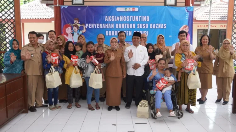 Tekan Stunting, Pemkab Kediri Salurkan Bantuan Susu ke Anak-anak
