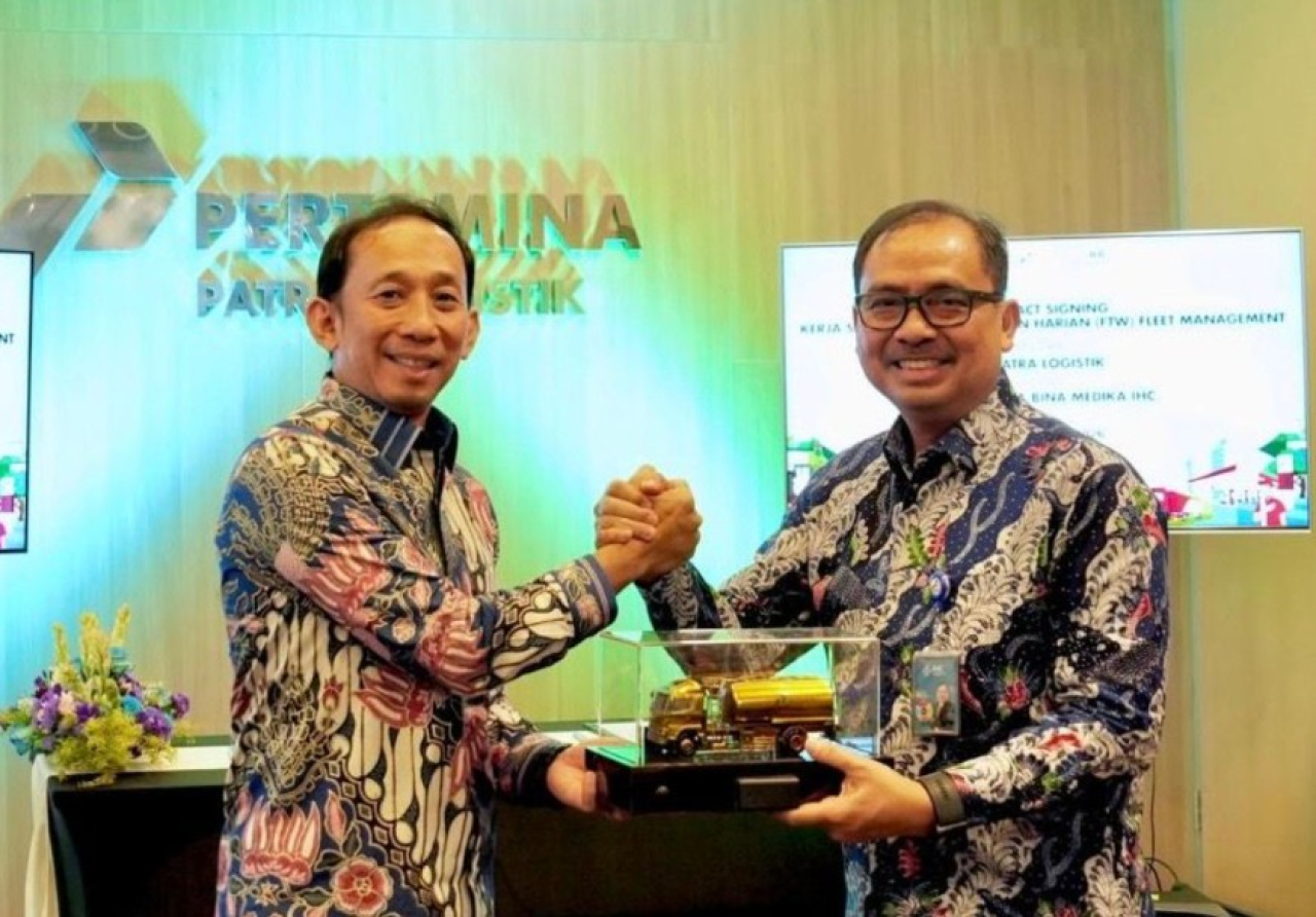 Kerja sama tersebut ditandai dengan penandatanganan kontrak jasa penyediaan pemeriksaan harian Fit to Work Fleet Management